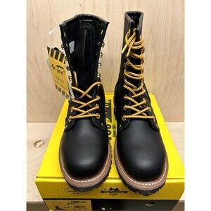 Ad Tec 9" Logger 2439/M Men's US 7.5 M Black Leather